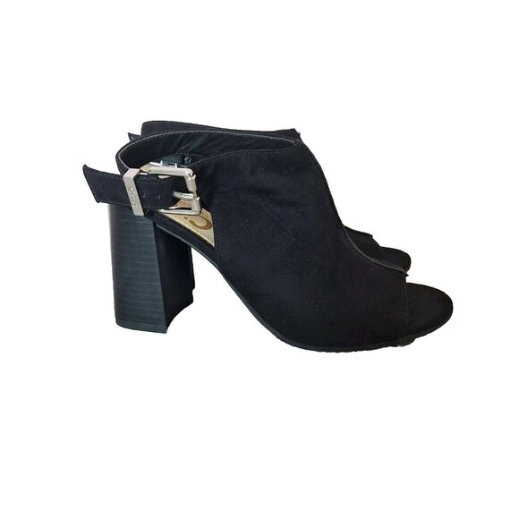 Circus by Sam Edelman BLACK SUEDE HEELED SANDALS SIZE 6 - Picture 4 of 5